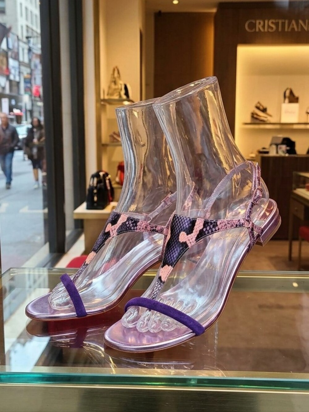 Christian Louboutin Athenita Vers Multi Flat Sandals